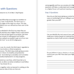 Step 3 Worksheet with Questions