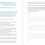 Free Printable Gratitude Worksheet for 12-Step Programs PDF – 7 Gratitude Exercises